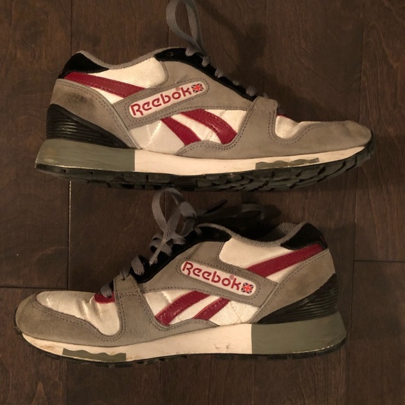 Reebok GL 6000 'Pure Grey Red Ember' GX0433 - Picture 4 of 7